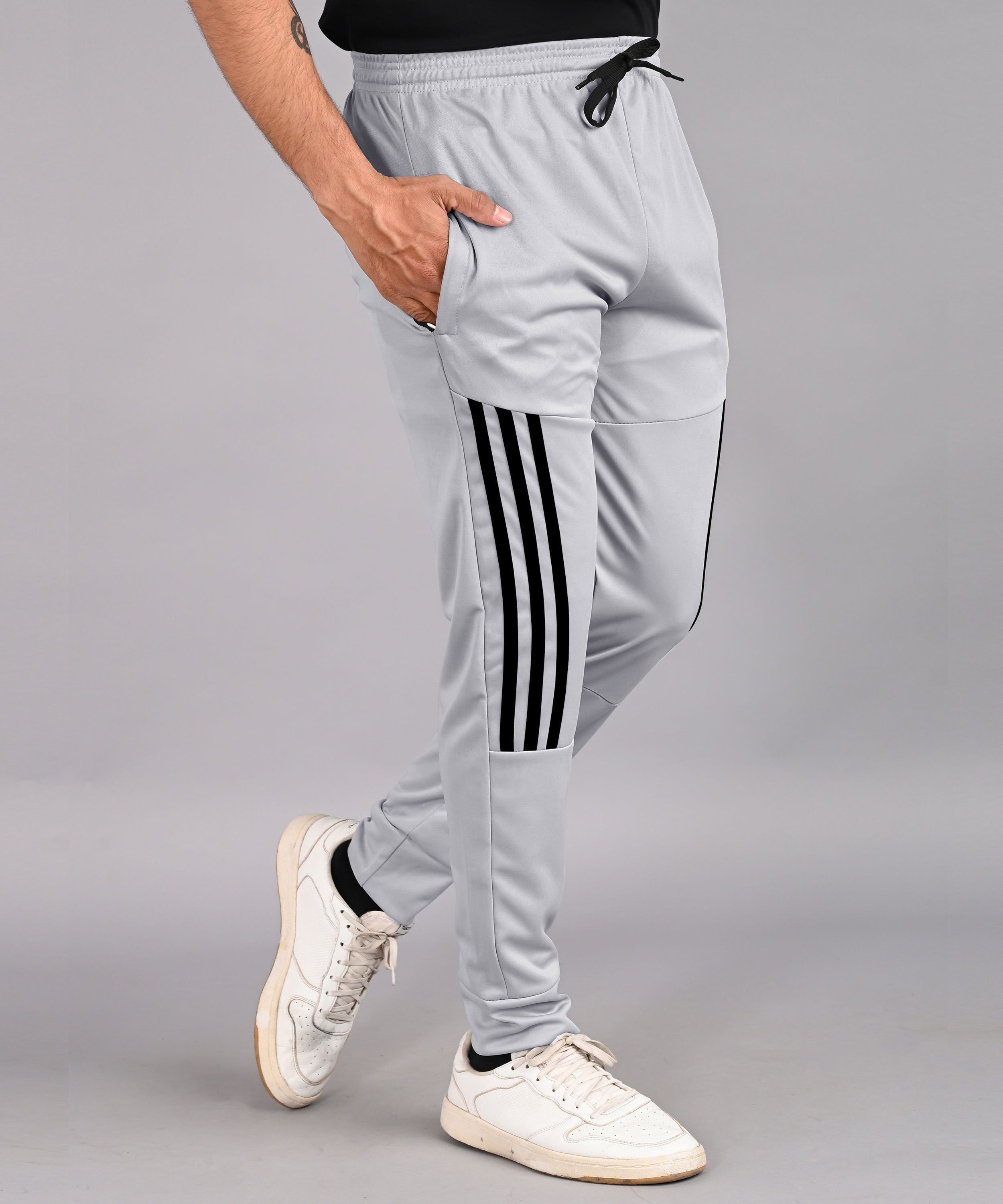 Grey color track pants sale