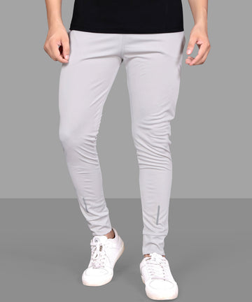 Solid Men Light GreyTrack Pants