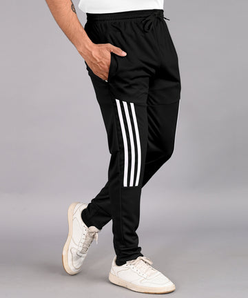 Men's Black Color Track Pants