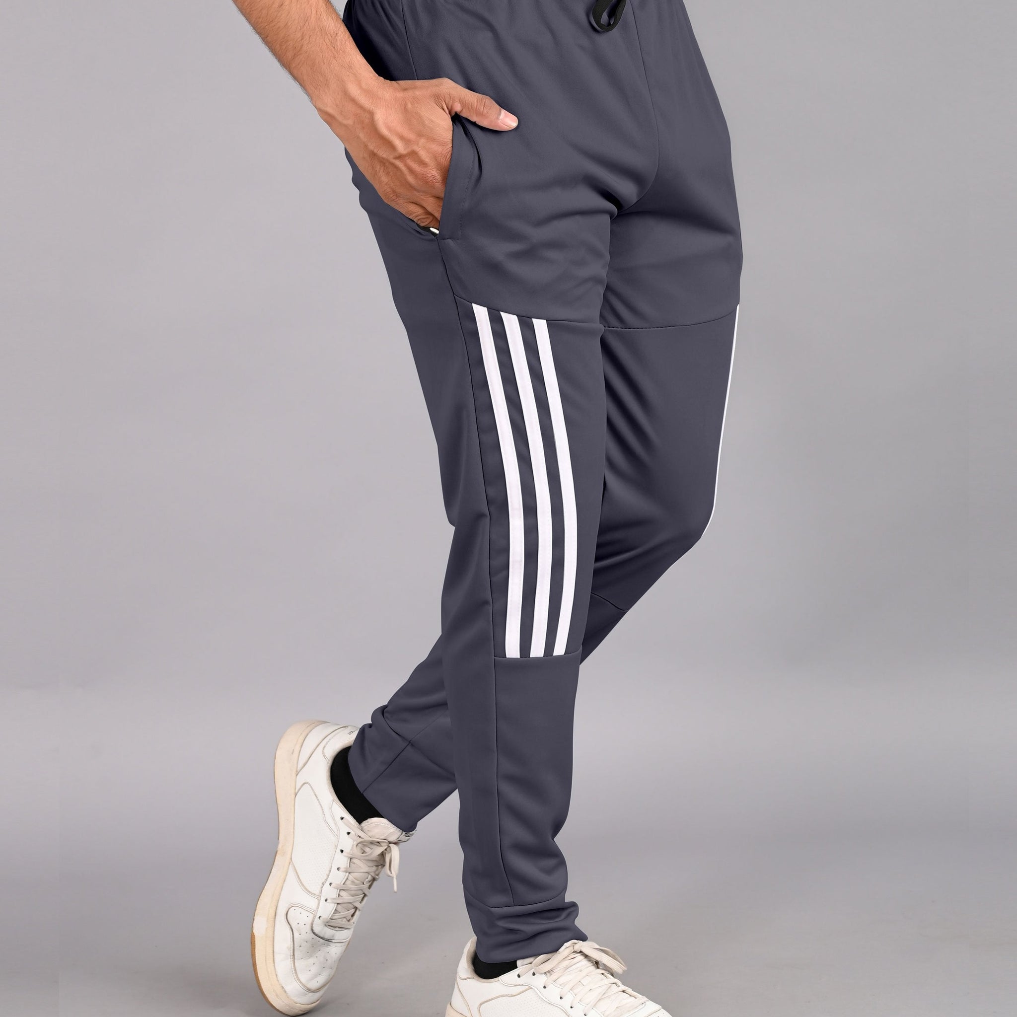 Men's Dark Grey Color Track Pants