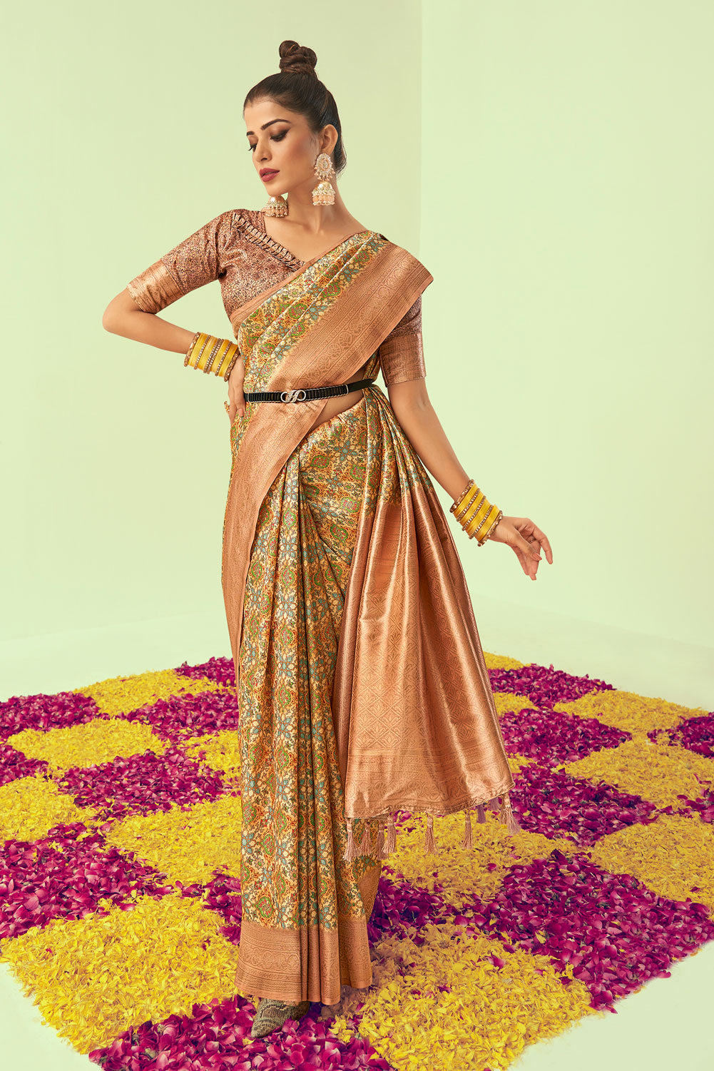 Elegantly decorated with gorgeous Solid Jacquard weave that gives a perfect look to the outfit