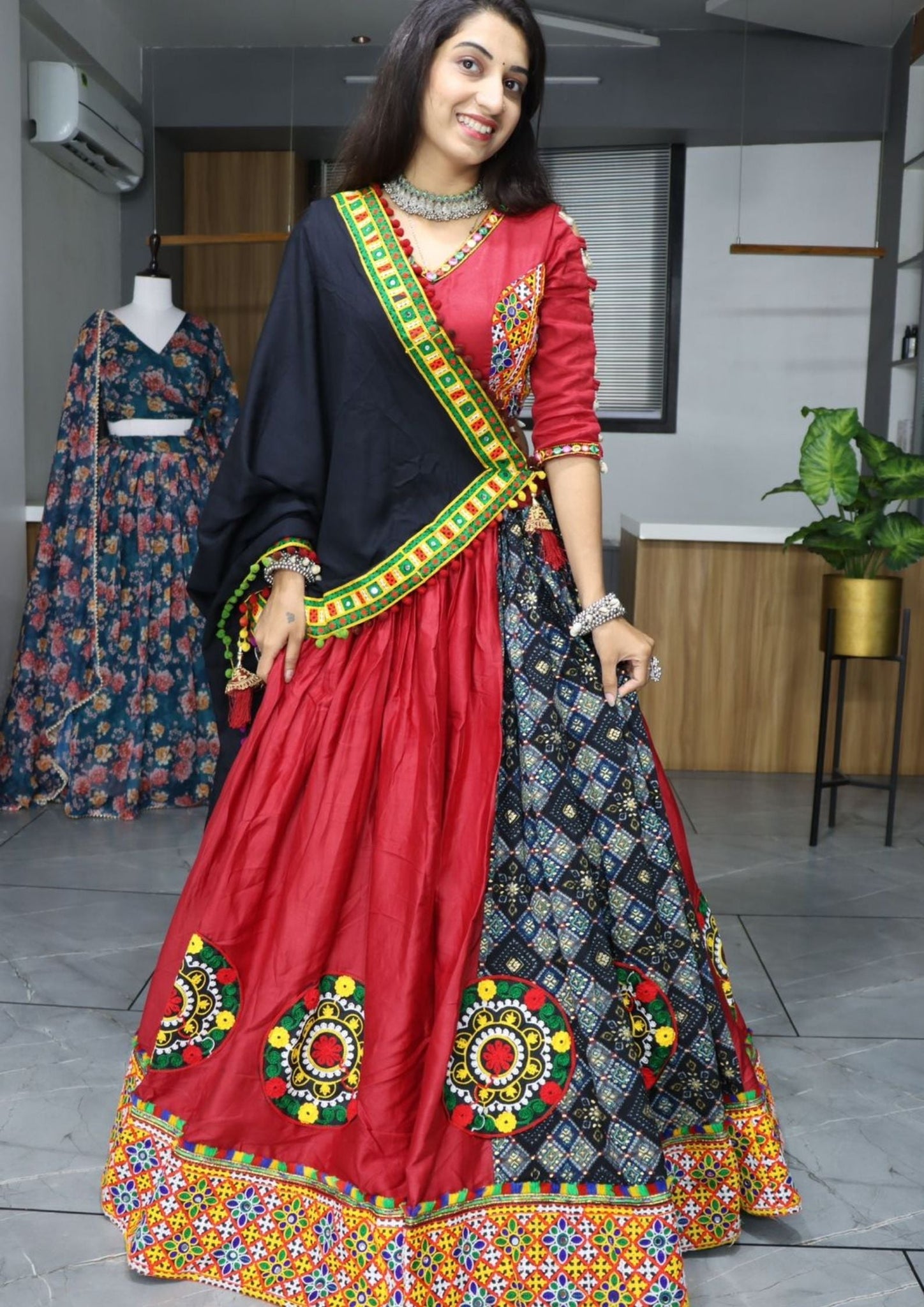 Ethnic Women Pure Rayon Cotton Lehenga Sets