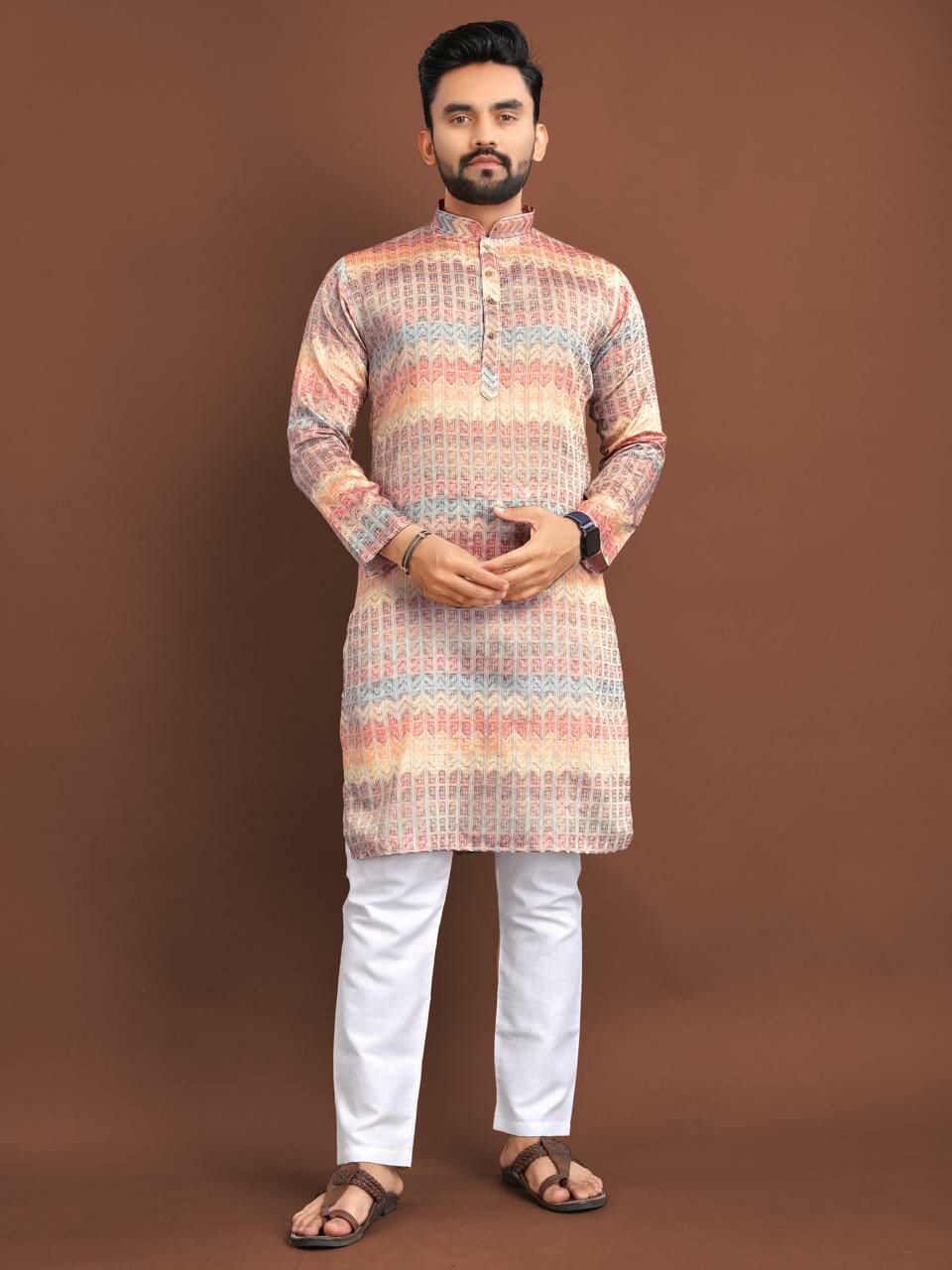 Presenting Men's Traditional wear Kurtas with Pyjama