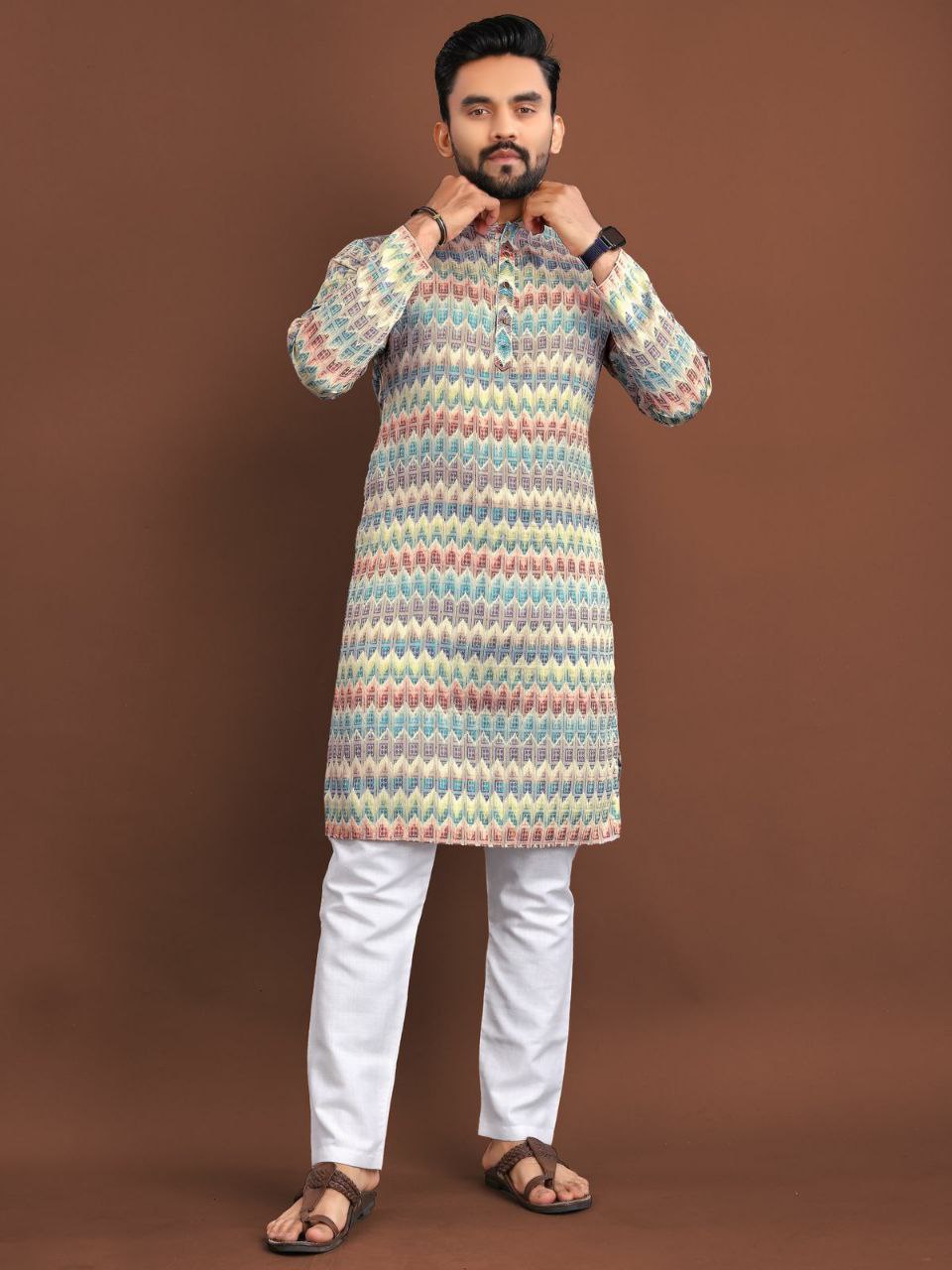 Presenting Men's Traditional wear Kurtas with Pyjama